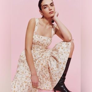 NWOT Reformation Rowen Linen Dress